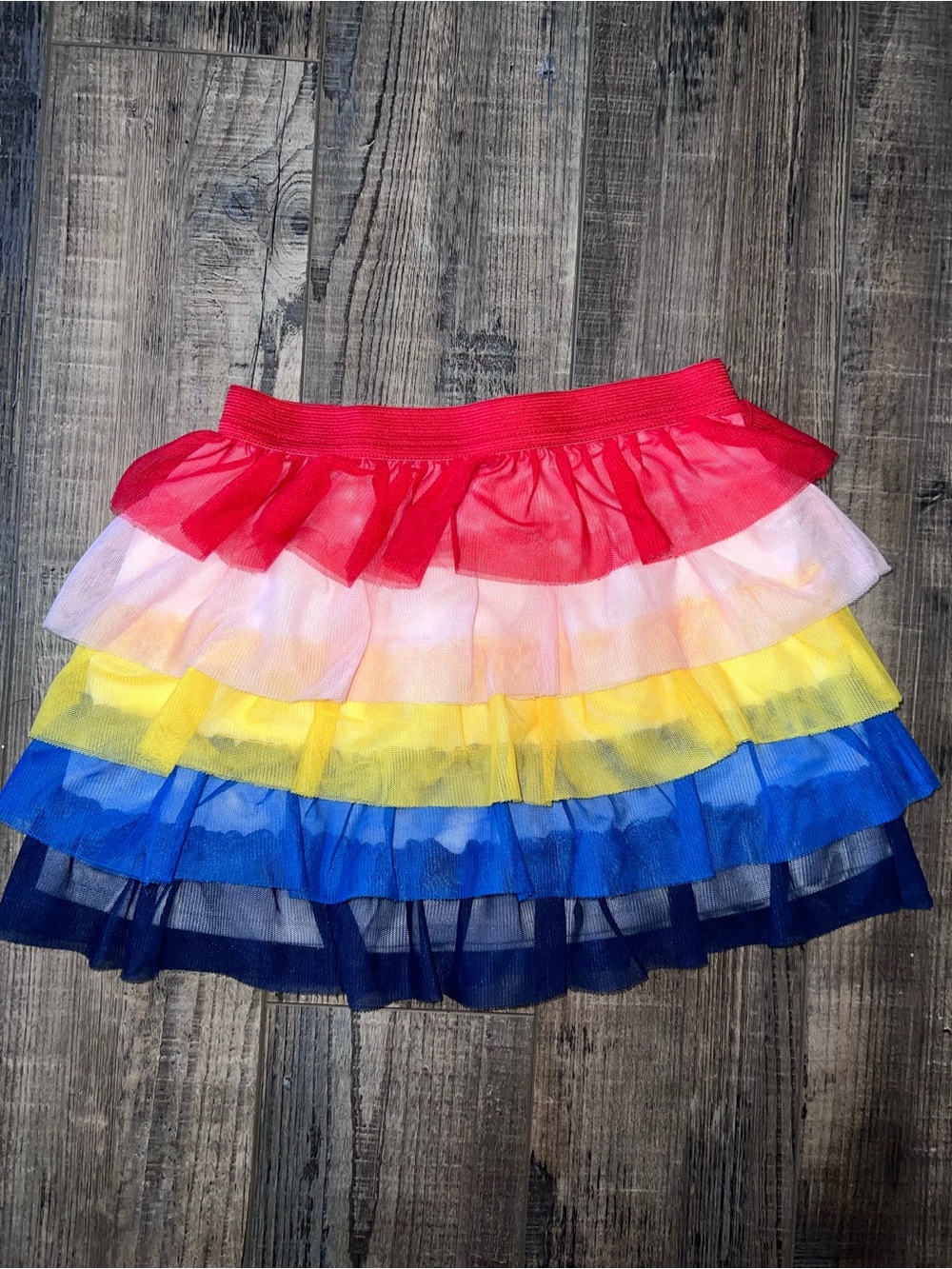 Epic Threads Tiered Rainbow Ruffle Skirt - Multi Color